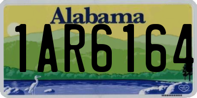 AL license plate 1AR6164