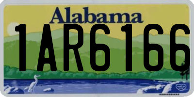 AL license plate 1AR6166