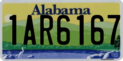 AL license plate 1AR6167