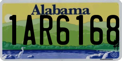 AL license plate 1AR6168
