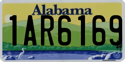AL license plate 1AR6169