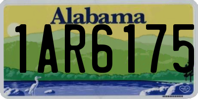 AL license plate 1AR6175