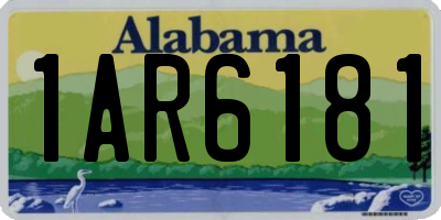 AL license plate 1AR6181