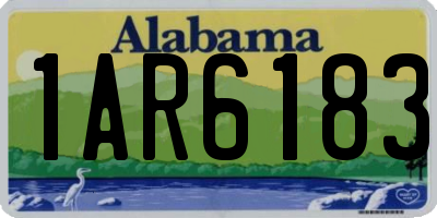 AL license plate 1AR6183
