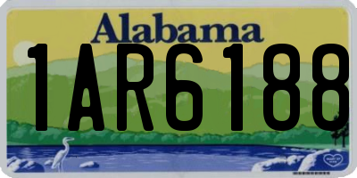 AL license plate 1AR6188