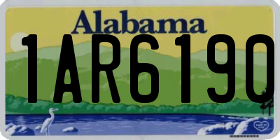 AL license plate 1AR6190