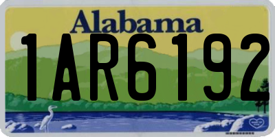 AL license plate 1AR6192