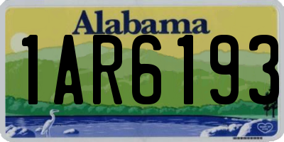 AL license plate 1AR6193