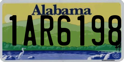 AL license plate 1AR6198