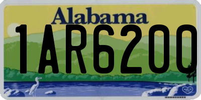 AL license plate 1AR6200