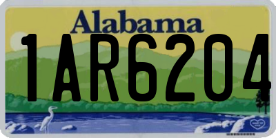 AL license plate 1AR6204