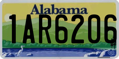 AL license plate 1AR6206