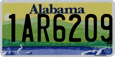 AL license plate 1AR6209