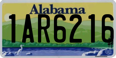 AL license plate 1AR6216
