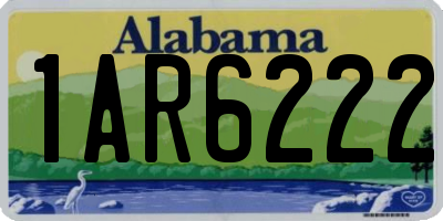 AL license plate 1AR6222