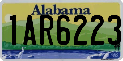 AL license plate 1AR6223