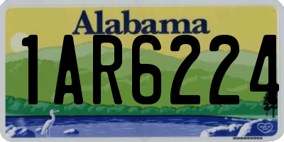AL license plate 1AR6224