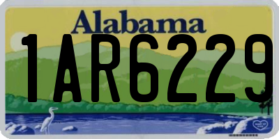 AL license plate 1AR6229