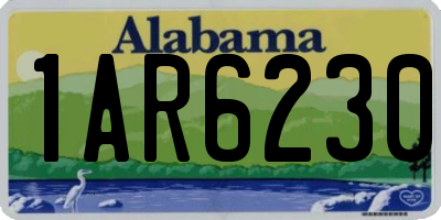 AL license plate 1AR6230