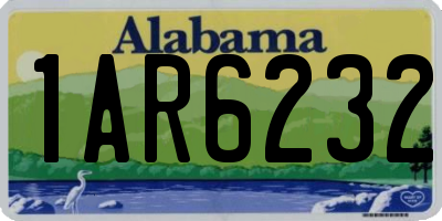 AL license plate 1AR6232
