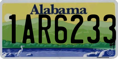 AL license plate 1AR6233