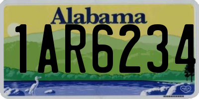 AL license plate 1AR6234