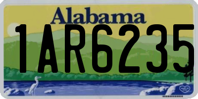 AL license plate 1AR6235
