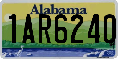 AL license plate 1AR6240