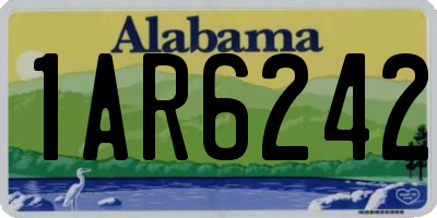 AL license plate 1AR6242