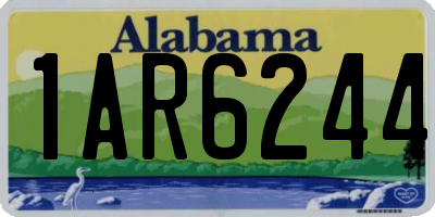 AL license plate 1AR6244