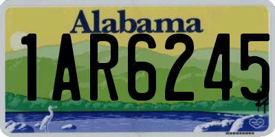 AL license plate 1AR6245