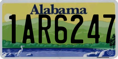 AL license plate 1AR6247