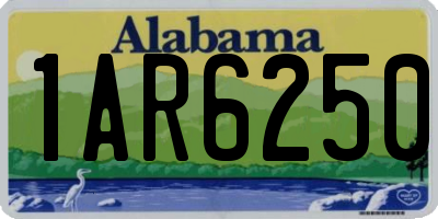 AL license plate 1AR6250