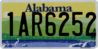 AL license plate 1AR6252