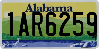 AL license plate 1AR6259