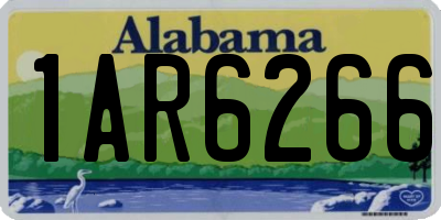 AL license plate 1AR6266