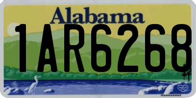 AL license plate 1AR6268