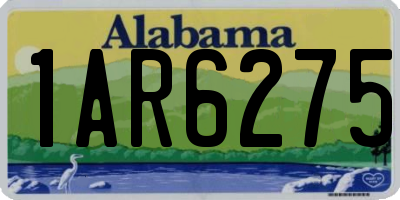 AL license plate 1AR6275