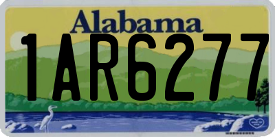 AL license plate 1AR6277