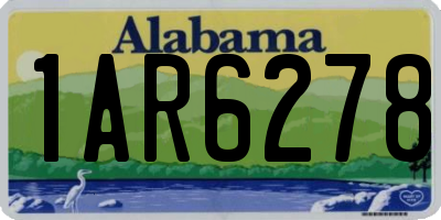 AL license plate 1AR6278