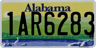 AL license plate 1AR6283