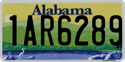 AL license plate 1AR6289