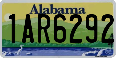 AL license plate 1AR6292