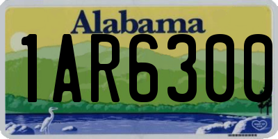 AL license plate 1AR6300