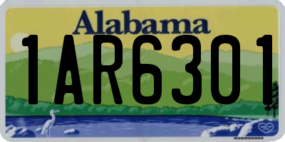 AL license plate 1AR6301