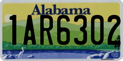 AL license plate 1AR6302
