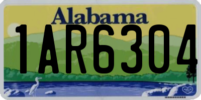 AL license plate 1AR6304