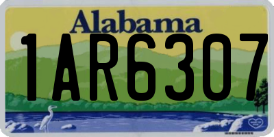 AL license plate 1AR6307