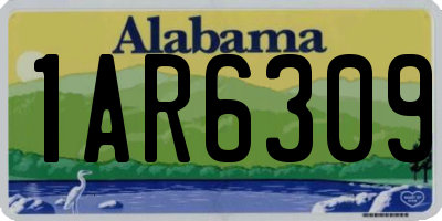 AL license plate 1AR6309