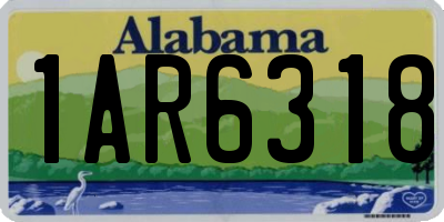 AL license plate 1AR6318